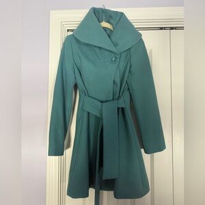 Merona Teal Wool Dress Coat